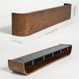 Porte-Manteaux Murale ArcModerne avec Étagère et Crochets Discrets – Bois & Métal