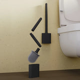 BrushMate Noir – Brosse WC Élégante et Fonctionnelle pour Salle de Bain