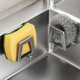 SteelHold – Support Mural Autocollant en Acier Inoxydable pour Éponges et Accessoires