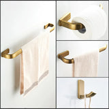 Élégance Classique – Ensemble d’Accessoires de Salle de Bain en Laiton Antique