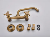Mitigeur Mural Orbis 360° – Robuste Armature Vintage en Laiton ou Bronze Noir pour Lavabo
