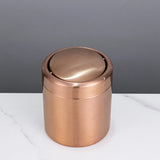 Mini Poubelle de Table Or Rose
