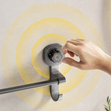 Barre Porte-Serviettes Sans Perçage 40 cm – Support Mural Noir à Ventouse, Amovible et Multifonction