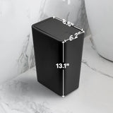 Poubelle Salle de Bain 10L à Couvercle Pop-Up