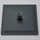 AquaLux – Pommeau de Douche Carré Mat Noir | Montage Murale ou Plafond | Pivot 360°