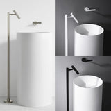 Mitigeur Sur Pied de Luxe – Robinet Haut en Laiton pour Bain et Lavabo
