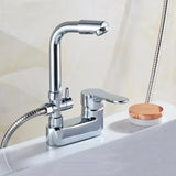 Mitigeur de lavabo multifonction en laiton pour installation sur plan avec eau chaude et froide