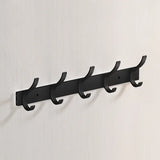 Patère Murale Design Noir en Aluminium