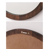 Miroir Mural Nordic Wood – Miroir en Verre avec Cadre en Bois Naturel