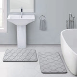 Tapis de Bain en Mousse à Mémoire de Forme Ultra Doux – Antidérapant et Absorbant | Séchage Rapide | Lavable en Machine