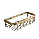 Étagère Murale Vintage -Brasséo – Panier Savon et Shampooing en Laiton Massif