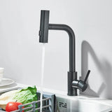 Robinet de cuisine design avec douchette extractible et bec cascade pivotant