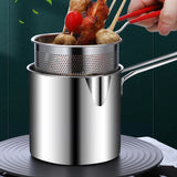 CrispMaster – Set de Friture Profonde en Acier Inoxydable 304 Économiseur d’Huile