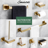 Ensemble d’Accessoires de Salle de Bain ModernSteel – Kit Complet en Acier Inoxydable Brossé
