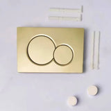 GoldFlush Élégance – Plaque de Commande Double Chasse Compatible Réservoirs Encastrés