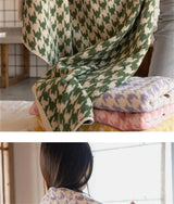 Serviette Visage Pied-de-Poule Vintage
