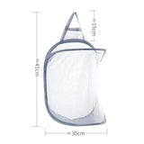 Panier Suspendu Pliable – Sac en Filet pour Linge et Rangement