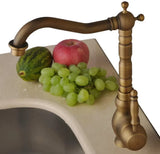 RetroFlow – Robinet de Cuisine et Lavabo en Laiton Vieilli