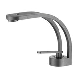 Robinet Cascade WaveLine – Mitigeur Monocommande pour Vasque, Design Moderne Noir/Chrome/Blanc/Or