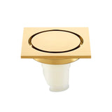 AquaPur Bonde de Sol en Laiton 4” – Vidange Douche Anti-Odeurs avec Valve et Finition Polie