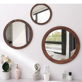 Miroir Mural Nordic Wood – Miroir en Verre avec Cadre en Bois Naturel