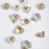 Bouton de Meuble Cristal Éclat Champagne