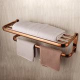 Élégance Rosée Premium – Ensemble d’Accessoires Salle de Bain en Laiton Massif Finition Or Rose