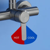 Robinet Mural Flexible 360° à 4 Jets – Mitigeur en Acier Inoxydable pour Cuisine et Salle de Bain