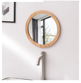 Miroir Mural Nordic Wood – Miroir en Verre avec Cadre en Bois Naturel