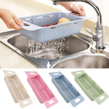 Panier Égouttoir Ajustable pour Évier – Support de Drainage Automatique | Rangement Cuisine Multifonction | Séchage Rapide