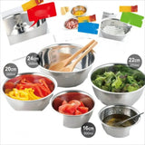 NestSteel – Set de Bols en Acier Inoxydable Empilables pour Cuisine, Camping & Outdoor