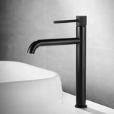 Robinet de Lavabo Moderne en Laiton Mat Noir– Élégance, Confort et Durabilité
