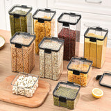 Bocaux Hermétiques Cuisine Style Japonais ClearFresh Premium – Rangement Céréales Grand Format | Anti-Humidité | Organisation Moderne