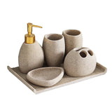 Ensemble d’Accessoires de Salle de Bain Nordique Élégance