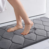 Tapis de Bain en Mousse à Mémoire de Forme Ultra Doux – Antidérapant et Absorbant | Séchage Rapide | Lavable en Machine