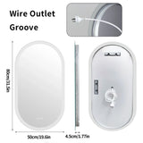 EleganceGlow Miroir LED Ovale Sans Cadre