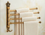 AntikGold – Porte-Serviettes Mural Pliable en Aluminium