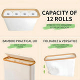 Poubelle à Papier Toilette -CleanKeep – Boîte Fermée Élégante pour Rouleaux de WC