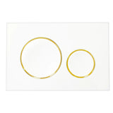 Empyreal Plaque de Commande WC – Double Débit, Silencieuse et Compatible Geberit Sigma - jaune