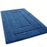 Tapis de Bain Microfibre Velours Double Cadre Premium – Antidérapant Absorbant | Confort Doux | Séchage Rapide