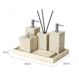 Ensemble de Salle de Bain Travertin Beige