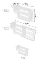 FrigoSmart Duo – Lot de 4 Séparateurs Télescopiques Ajustables pour Réfrigérateur