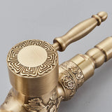 HeritageFlow – Robinet de Cuisine Rétro en Bronze Antique avec Bec Extractible et Pivotant