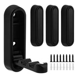 Set de 4 Crochets Muraux Pliables en Alliage de Zinc