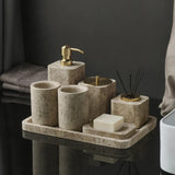Ensemble Salle de Bain Luxe en Marbre Naturel