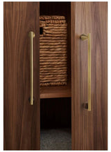 Poignée de Meuble Moderne Bois Noyer & Bronze