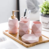 ScandiZen – Set de Salle de Bain 4 Pièces en Céramique