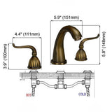 Mitigeur de Cuisine Bronze à Double Levier – Eau Chaude & Froide