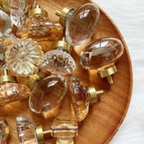 Bouton de Meuble Cristal Éclat Champagne
