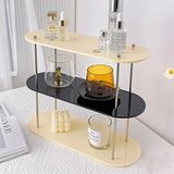 Étagère Organisateur Acrylique 2 Niveaux - ClairÉtage Duo – Présentoir Transparent pour Cosmétiques et Parfums
